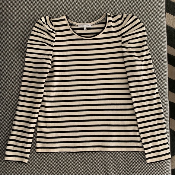 Rebecca Minkoff Tops - Rebecca Minkoff Talia Striped Puff Sleeve Top
